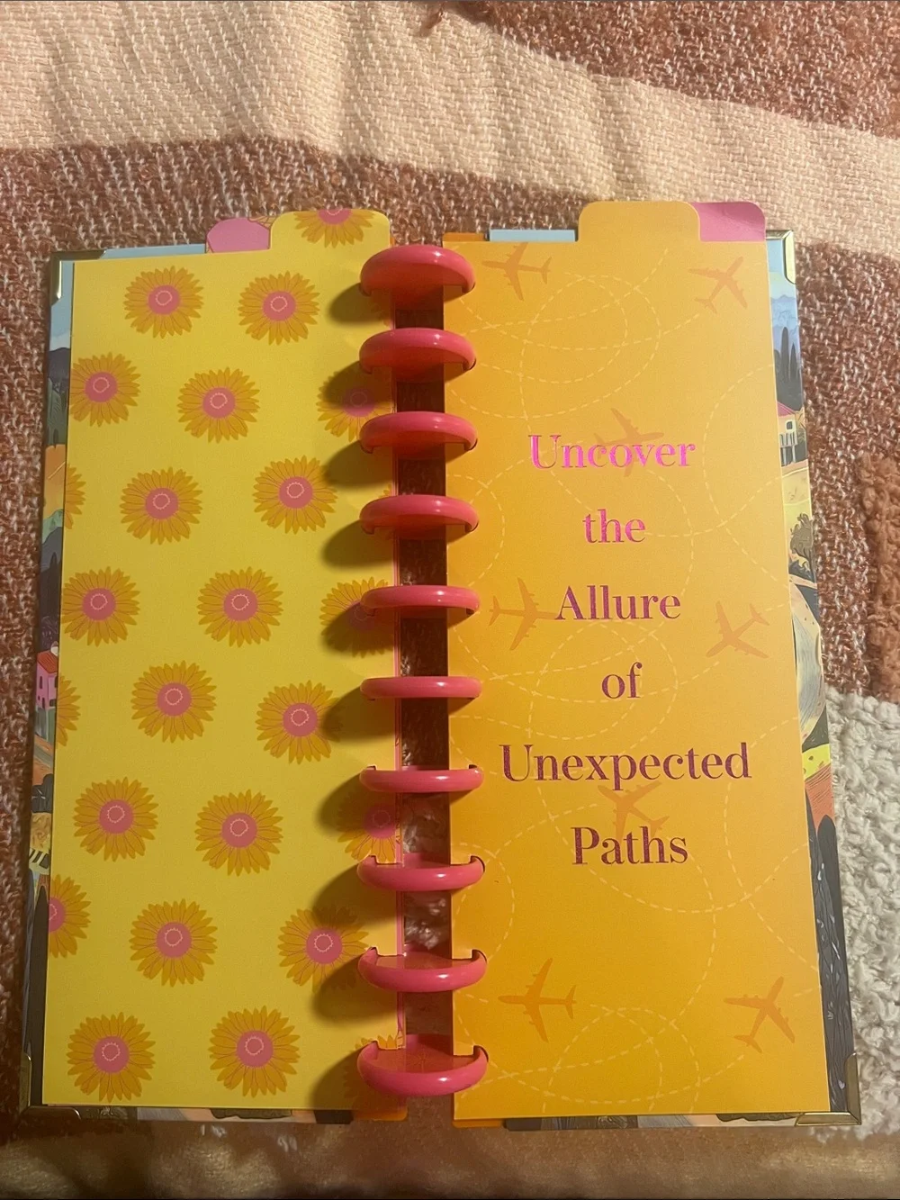 Daily Grind Planner- Tuscan Sun travel planner cover and dividers
